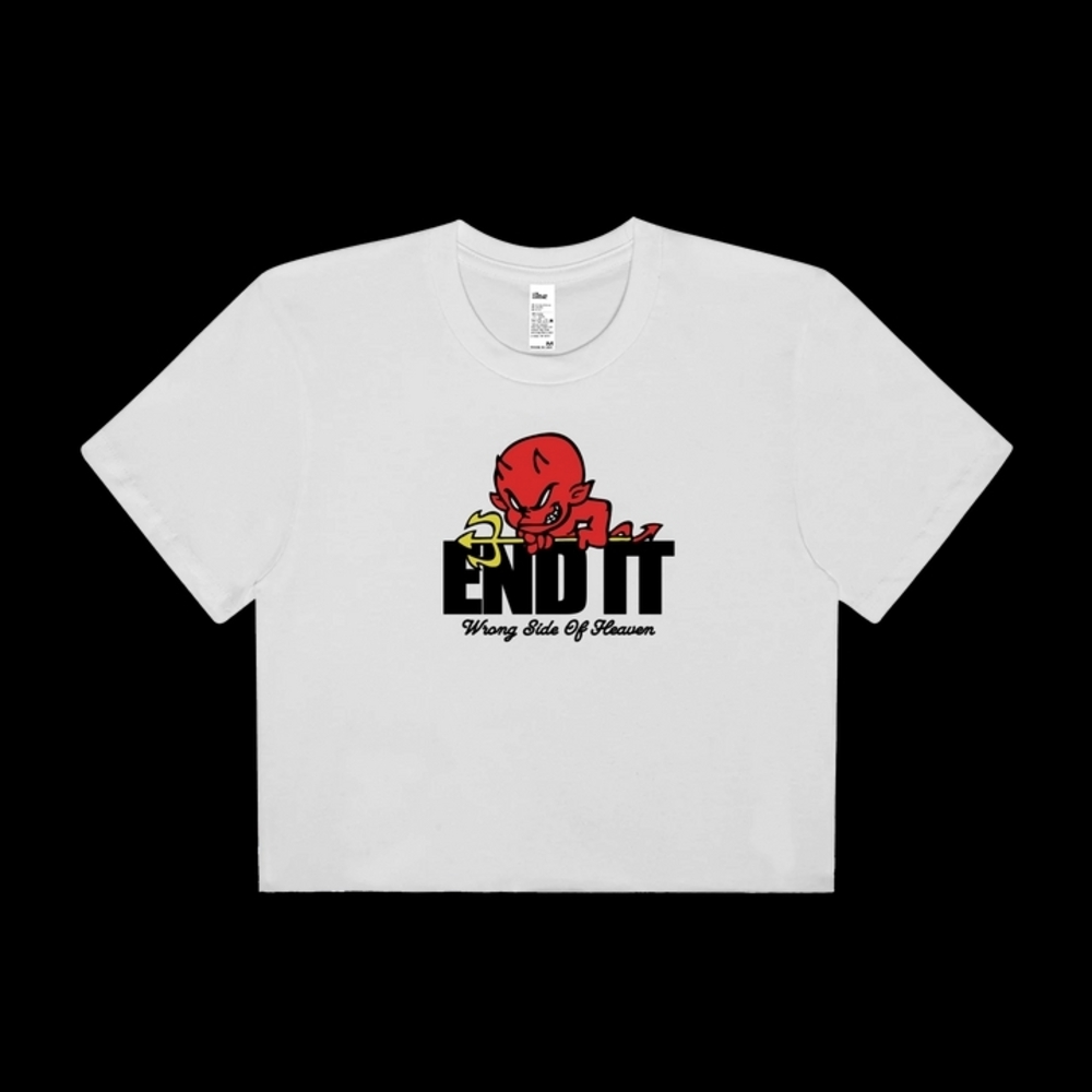 Los Angeles Apparel White Cotton Baby Rib Tee
